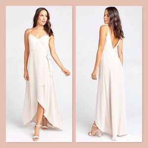 Show Me Your Mumu Size Large Mariah Wrap Dress Dusty Blush Show Me The Ring